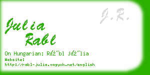 julia rabl business card